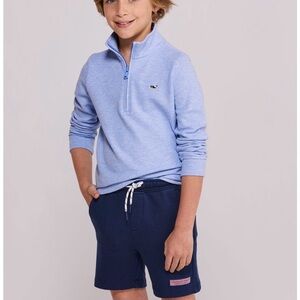 Vineyard Vines Light Blue Quarter-Zip Sweatshirt